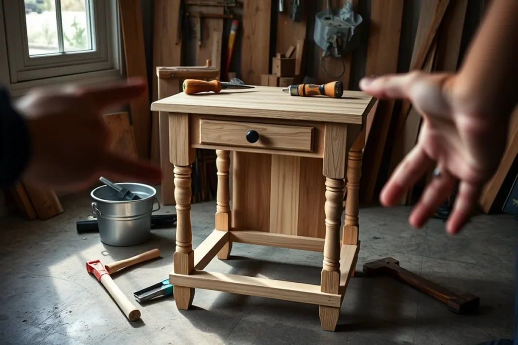 Diy Wooden End Table