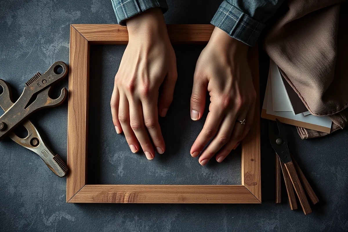 diy wooden frame — Diy Wooden Frame (the finished result)