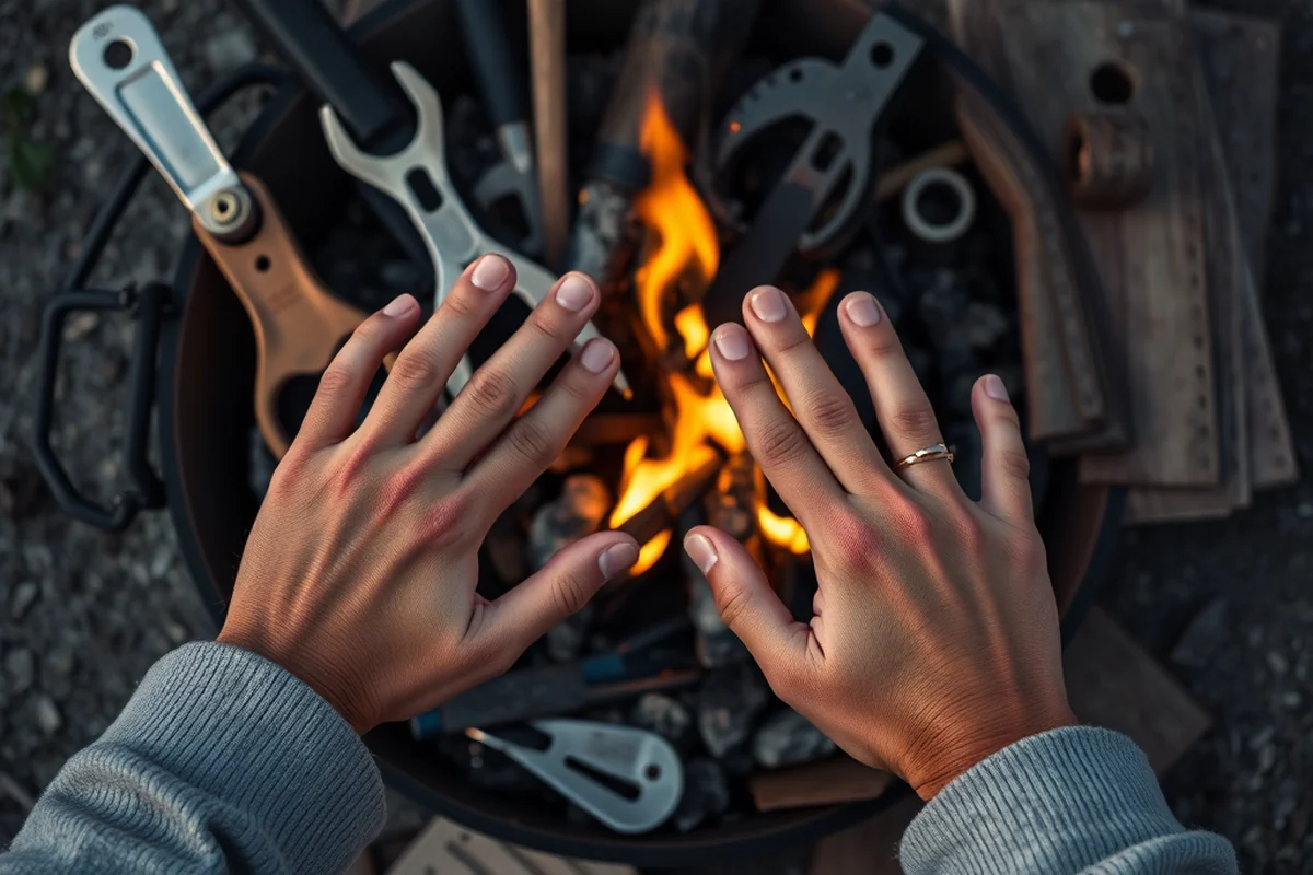 inexpensive diy fire pit — Inexpensive Diy Fire Pit (the finished result)